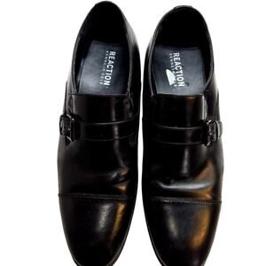Kenneth Cole Reaction 11.5 Men's Black Dress Shoes 11 1/2